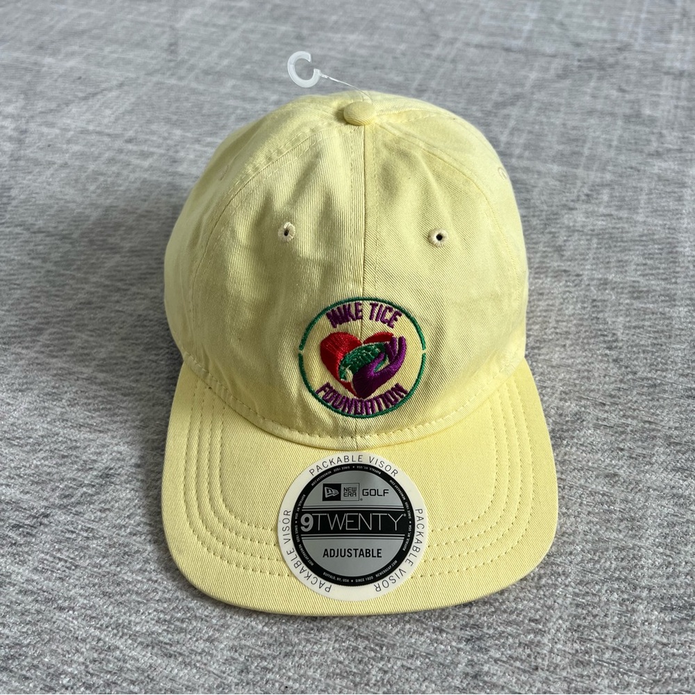 New Era Golf Mike Tice Foundarion Men’s Yellow Adjustable Strapback Golfing Hat
